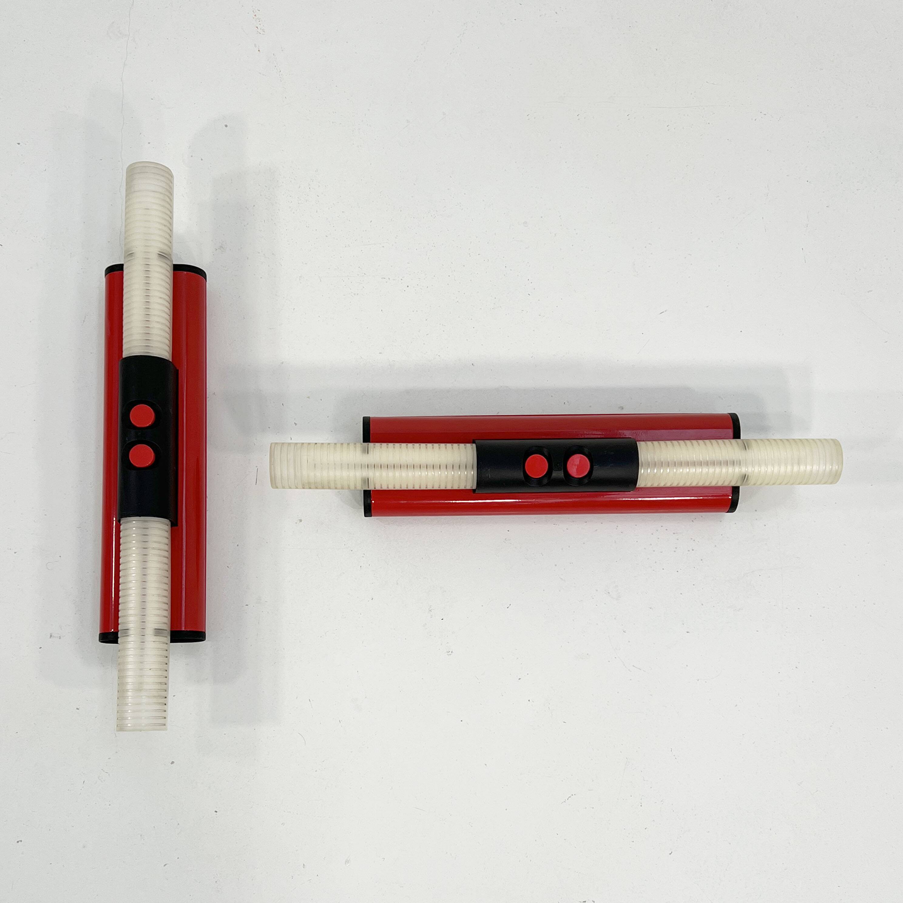 Pair of Duetto wall lights by Gigante, Zambusi & Boccato for Zerbetto, 1980