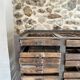 Antique printing furniture with drawers – wood & metal – industrial