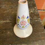 Old Lamp Base White Ceramic Soliflore Vintage Flower Decor