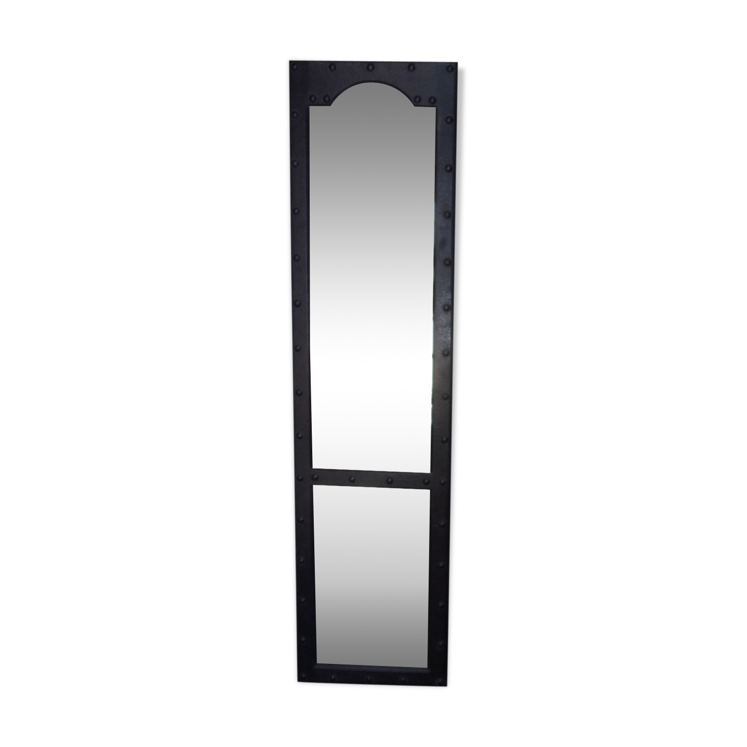 Wooden mirror redesigned industrial style eiffel - 166x44cm