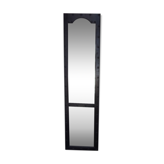 Paire de miroirs en bois relooké style industriel eiffel - 166x44cm