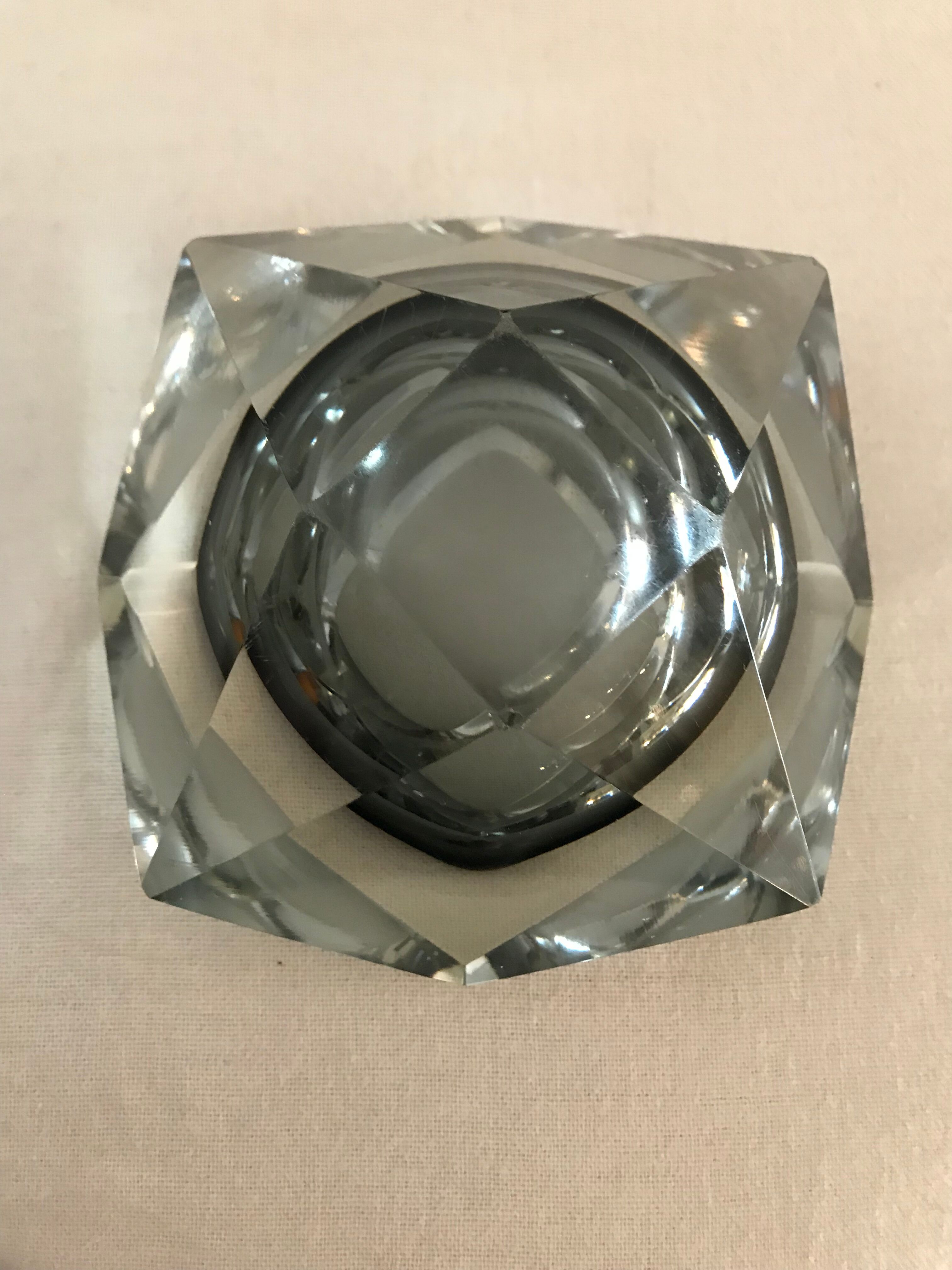 Murano glass ashtray stamped Picone