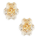 Pair of Faceted Crystal & Polished Brass Wall Lights from Kinkeldey, 1970s