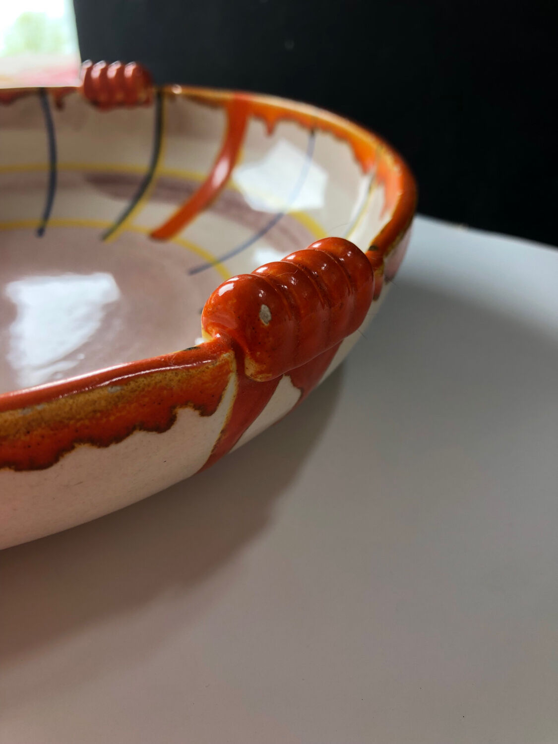 Abstract dish by Elfie Stadtler for Schramberg