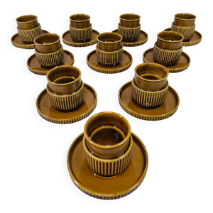 Lot de dix tasses vintage