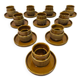 Set of ten vintage Tognana cups, Italy.