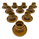 Set of ten vintage Tognana cups, Italy.