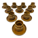 Set of ten vintage Tognana cups, Italy.