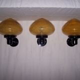 Trio of conical sconces - 70s