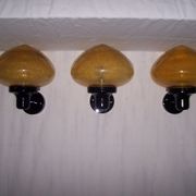Trio of conical sconces - 70s