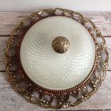 Glass and brass ceiling