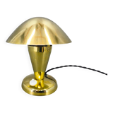 Bauhaus Brass Adjustable Table Lamp, 1930s Czechoslovakia