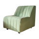 Armchair 1980s water green wool fabric