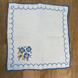 Serviettes à thé brodée main France lot de 4