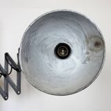 Grey Industrial Gooseneck Scissor Wall Lamp from Elektroinstala, 1960s