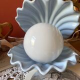 Rare pair of vintage shell lamps