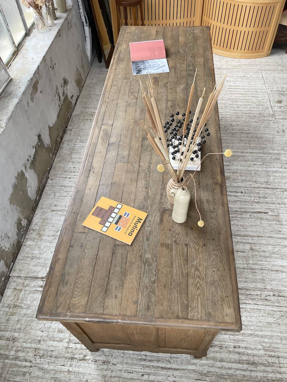 Comptoir en chêne XXL 260 cm