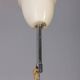 VINTAGE 1970S CHANDELIER IN WHITE AND YELLOW GLASS, ITALIAN DESIGN