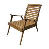 Painted and varnished wood armchair