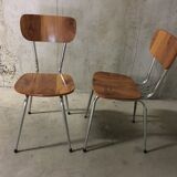 Pair of 70s formica chairs