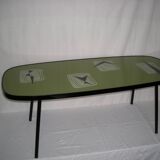 Atomic pattern coffee table from the 50s