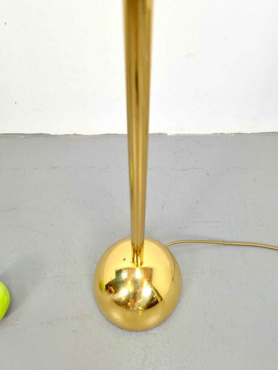 Brass Balance Reading Floor Lamp from Sölken Leuchten, 1980s