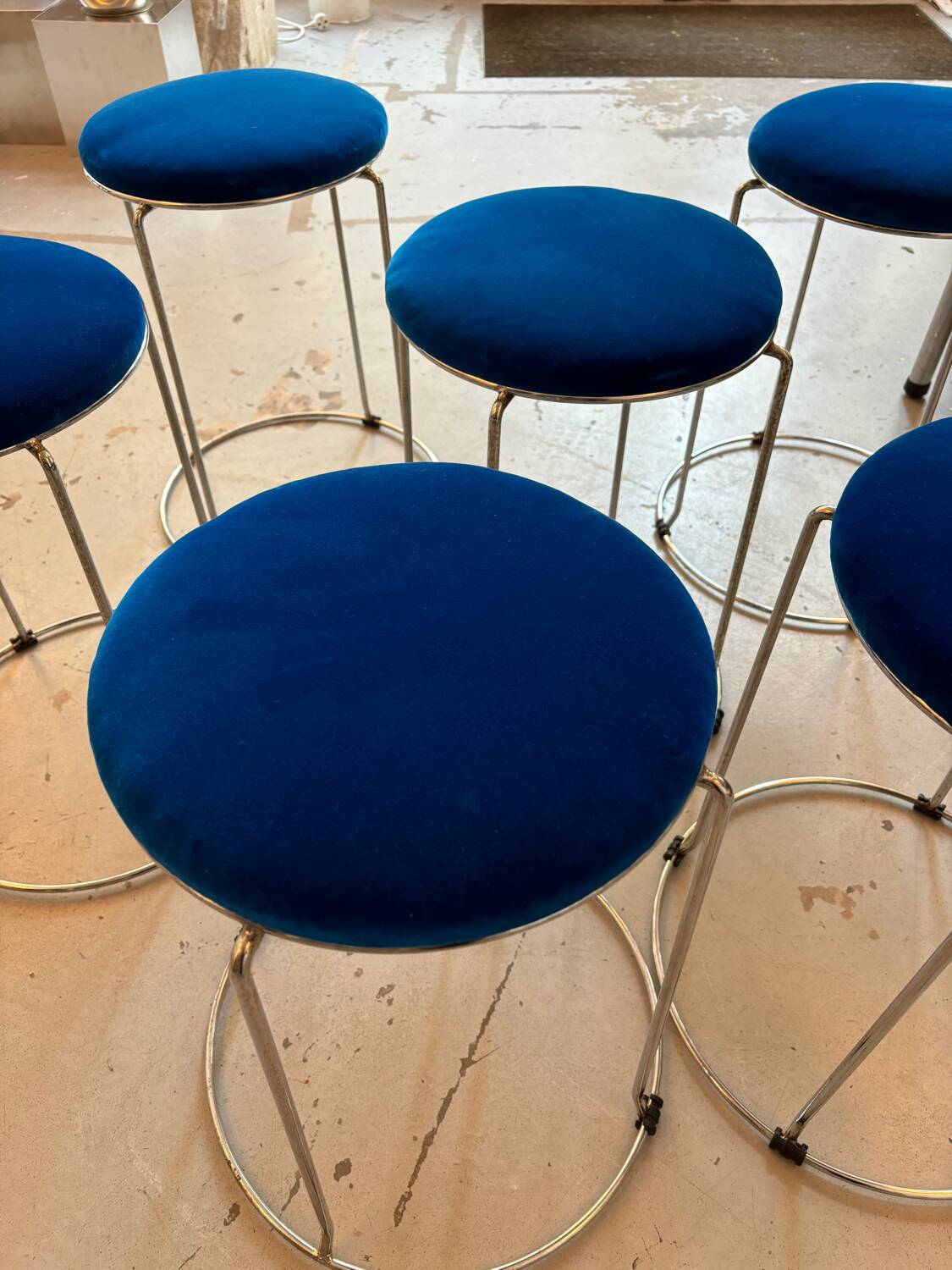 Vintage metal stool