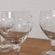 Set of 7 finely engraved vintage wine glasses