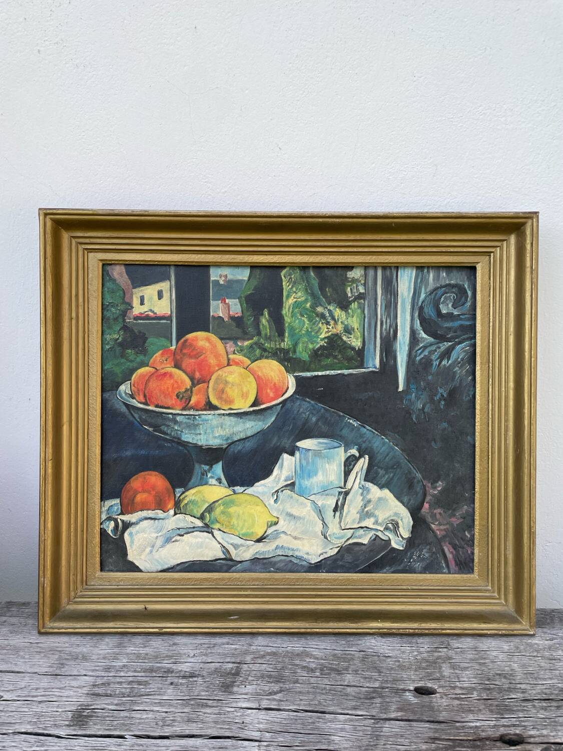 Still life painting in oil