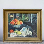 Still life painting in oil
