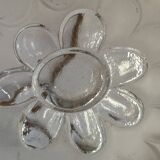 Art Deco glass press basin suspension signed Degue
