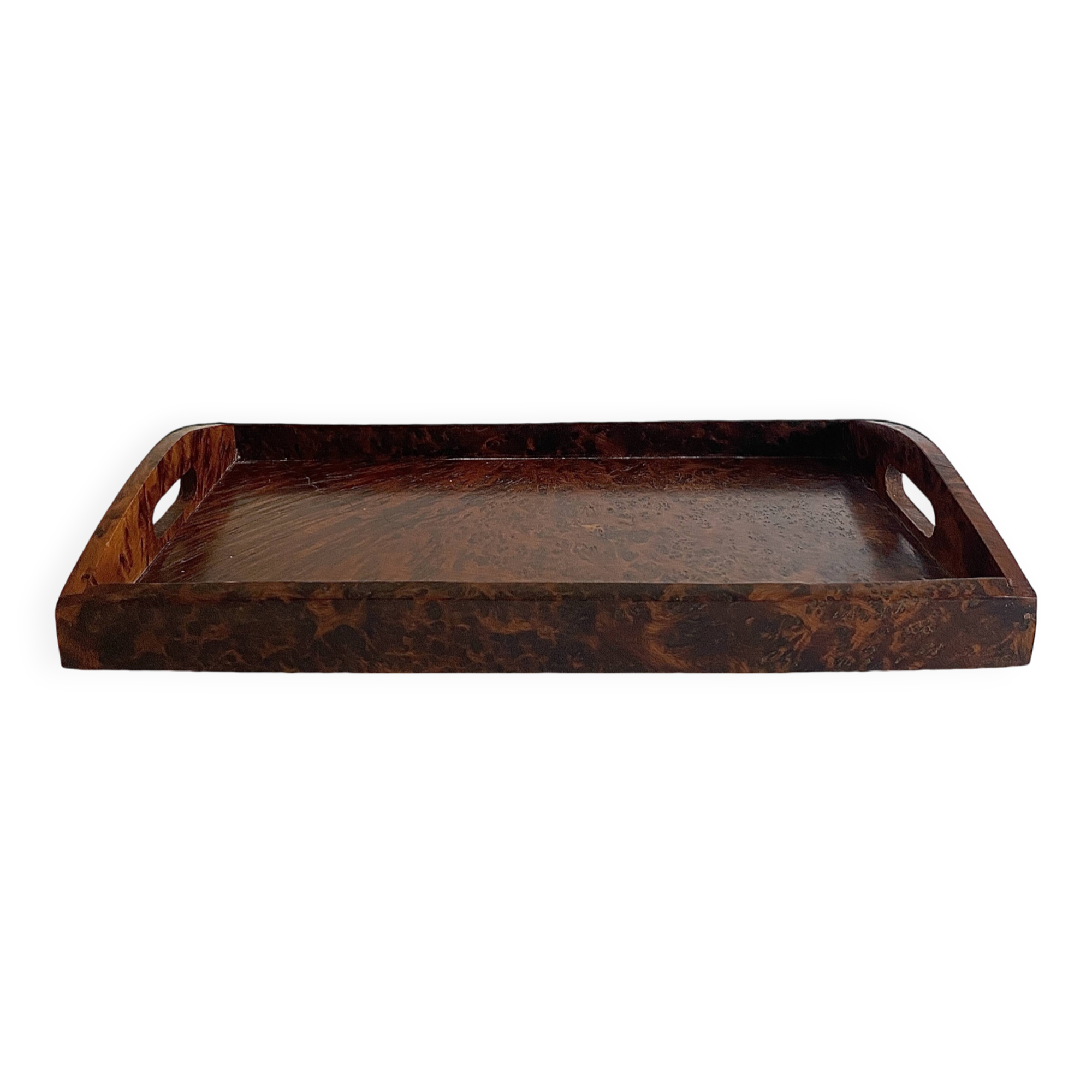 Wooden burl tray