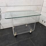 Vintage Plexiglas and Glass Coffee Table by David Lange 1970s