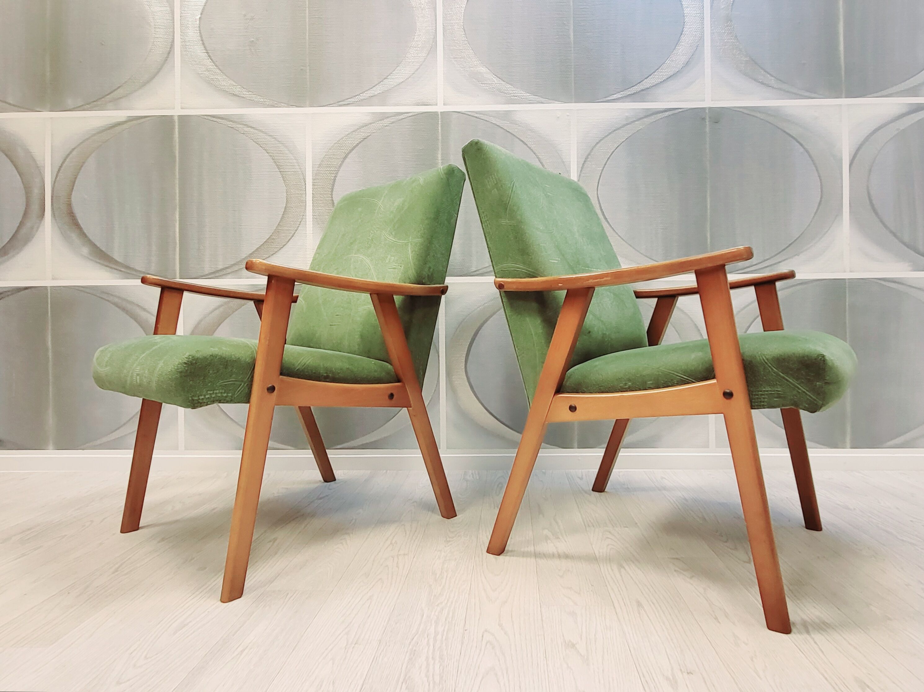 Two vintage armchairs