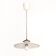 Suspension opaline dentelée