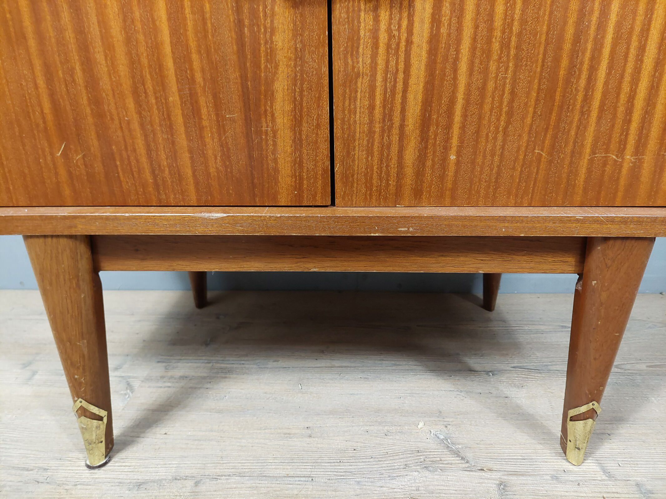 Secrétaire droit à abattant vintage