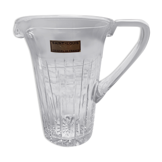 Crystal jug pitcher from Saint Louis France