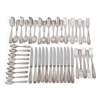 Ménagère Art Déco en métal argenté François Frionnet