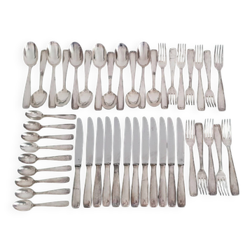 François Frionnet Art Deco silver-plated cutlery set