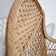 Vintage 1980s Rattan Armchair – Boho Wicker Accent Chair