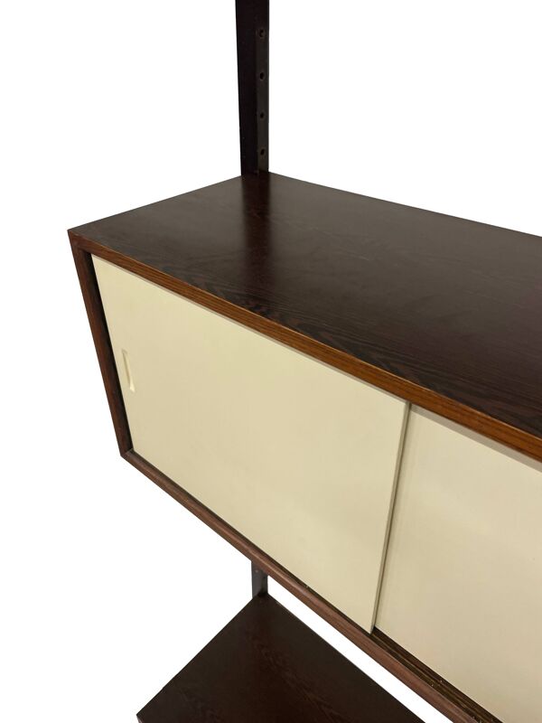 Vintage Poul Cadovius Royal System Wandsysteem Wengé