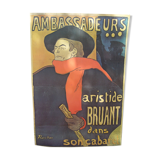 Aristide Bruant poster at the Ambassadors by Toulouse-Lautrec
