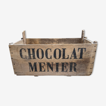 Chocolate Menier wooden box