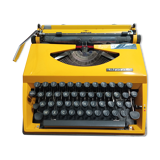 Adler Tippa Yellow Typewriter - Querty Keyboard - Works