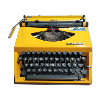 Adler Tippa Yellow Typewriter - Querty Keyboard - Works