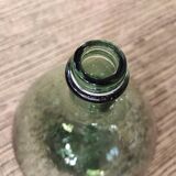 Dame jeanne ancienne verre fumé vert