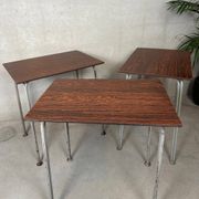Table d'école industrielles vintage – acier et composite