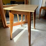 Side table in formica - tapered legs