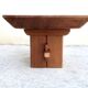 "Scandinavian Low Table "Brutalist", Japandi Style, Solid Teak, 20th Century"