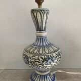 Old Hand-painted ceramic lamp